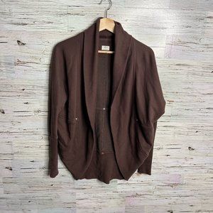 Aritzia WILFRED Diderot brown Cocoon Cardigan Sweater Size X-Small